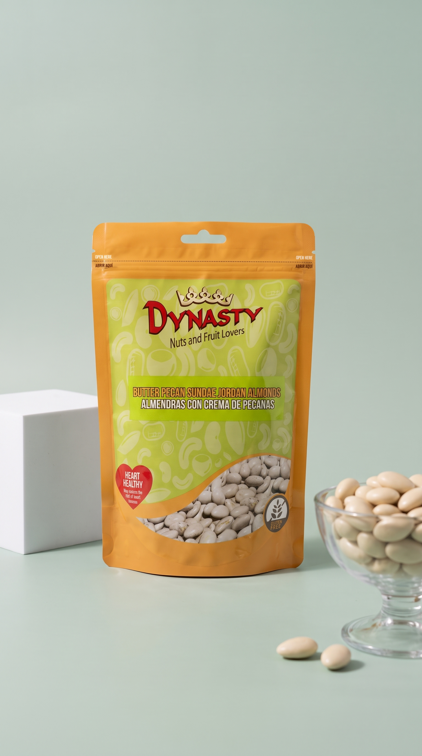 Almendras con Crema de Pecanas Dynasty