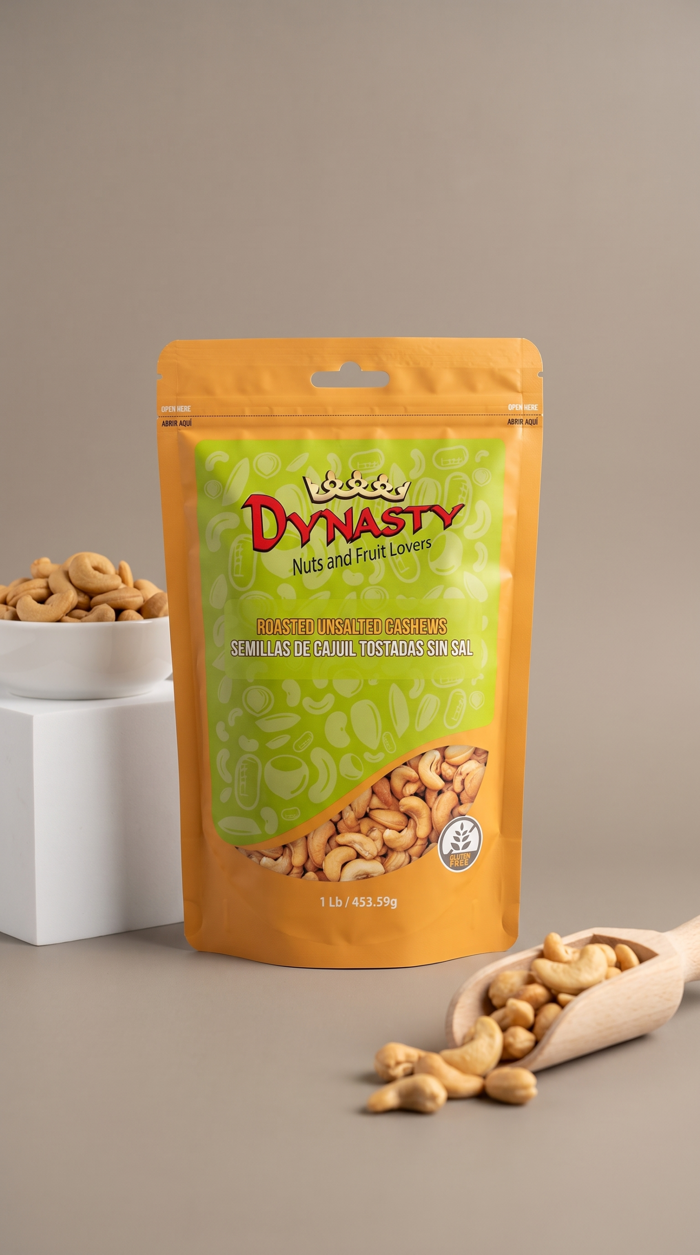 Semillas de Cajuil Tostadas sin Sal Dynasty