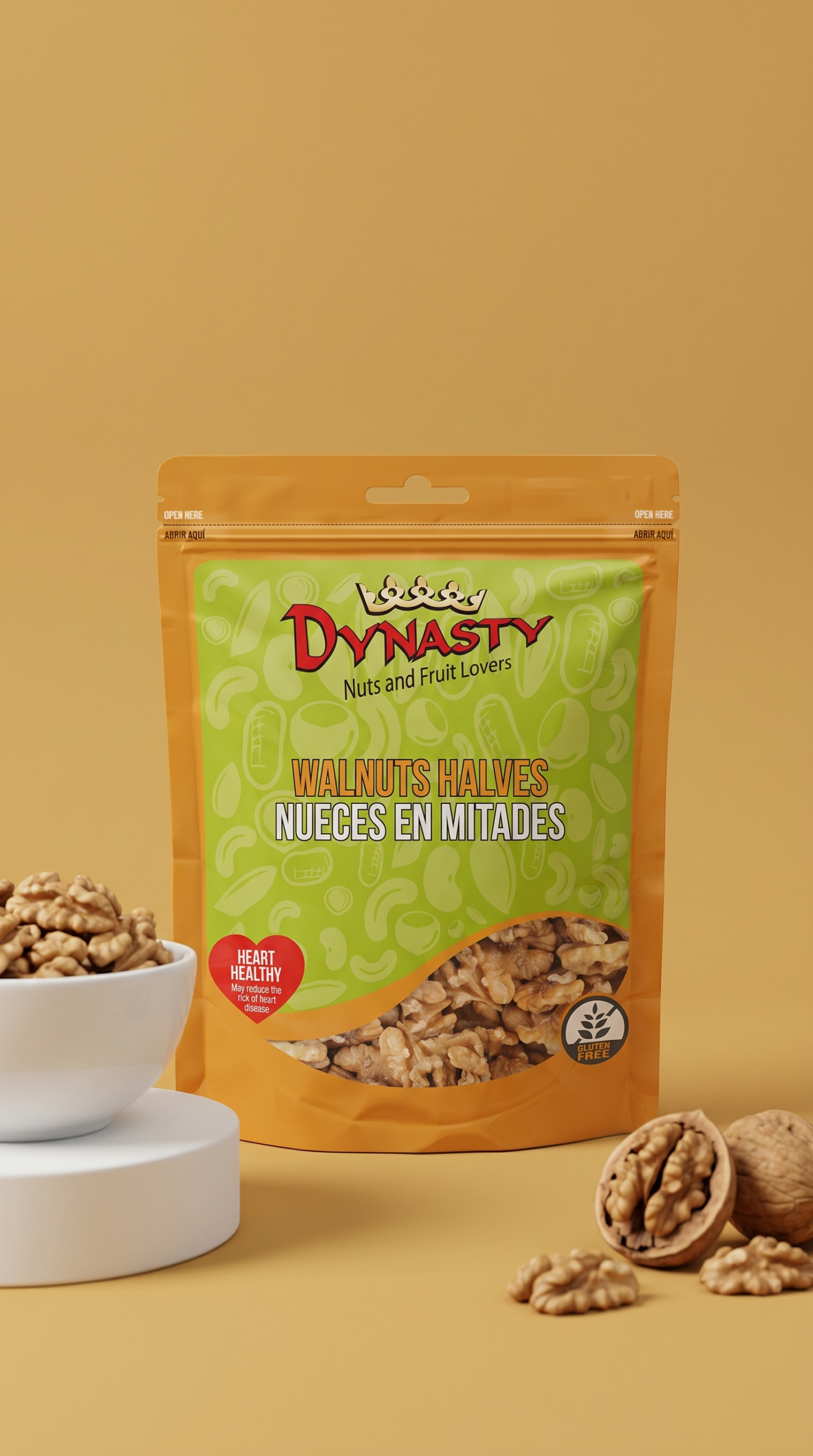 Nueces en Mitades