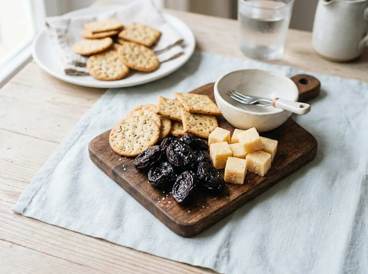 Ciruelas para picar con queso