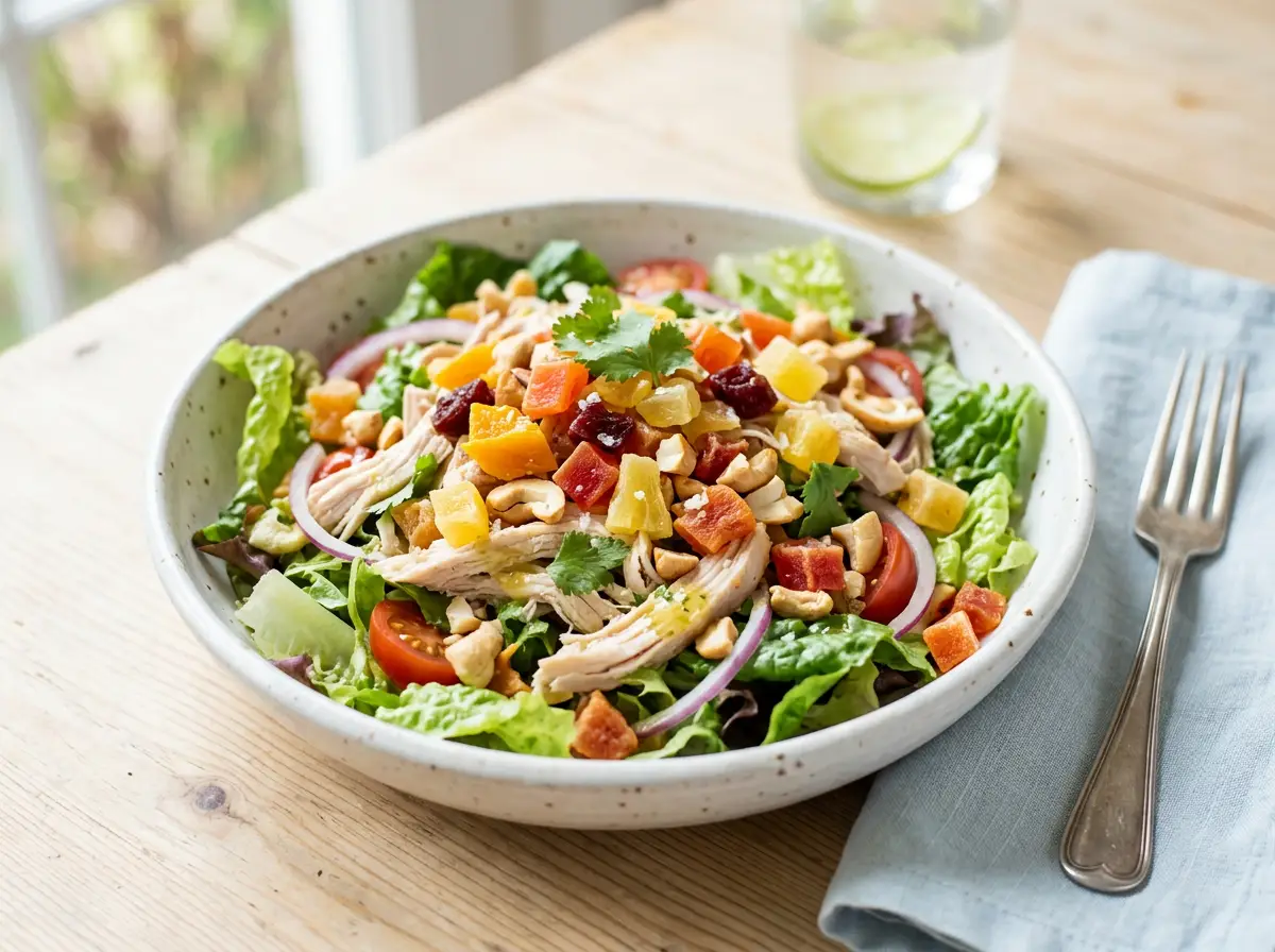 Ensalada de pollo tropical