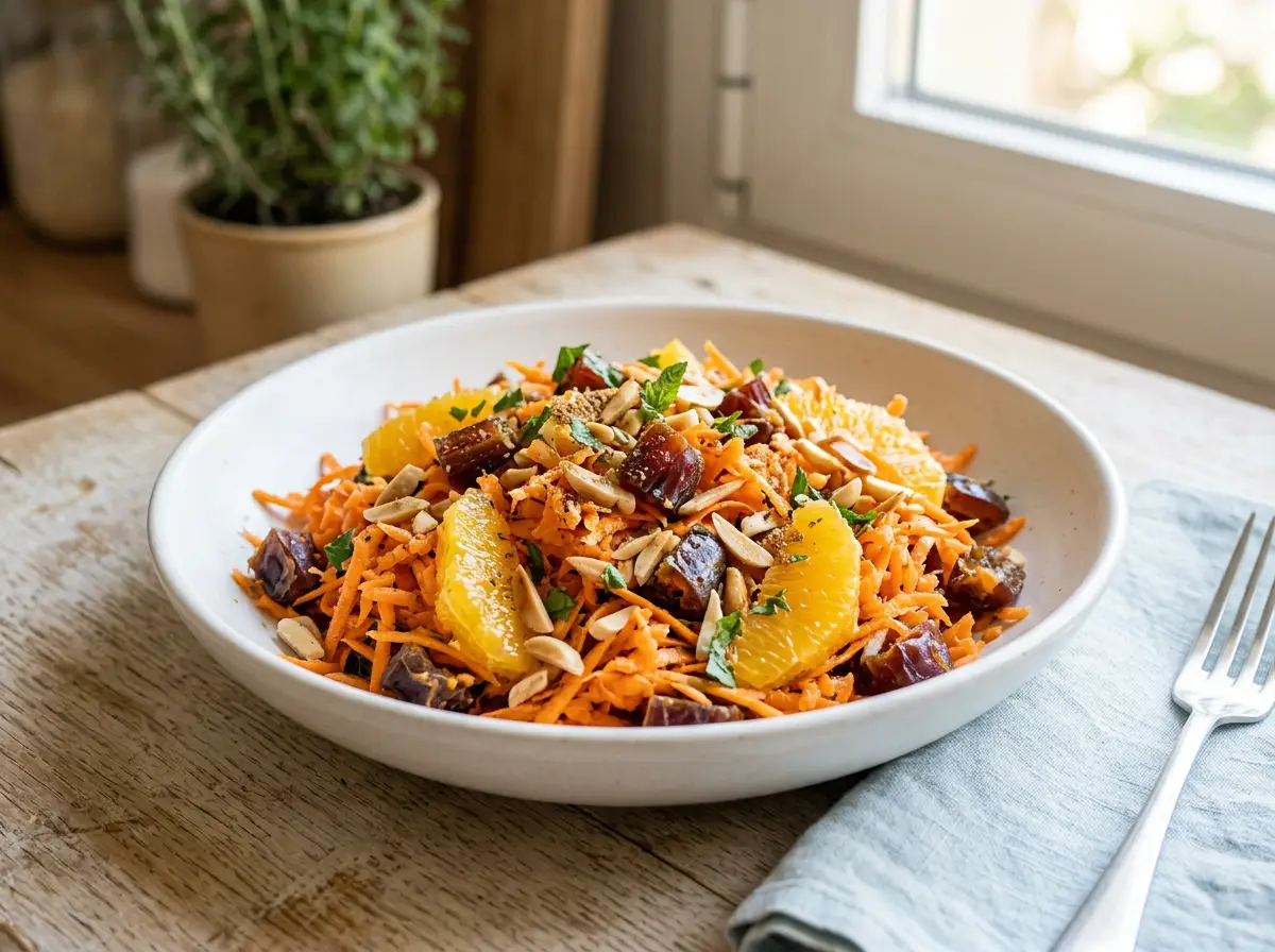Ensalada de zanahoria y dátiles