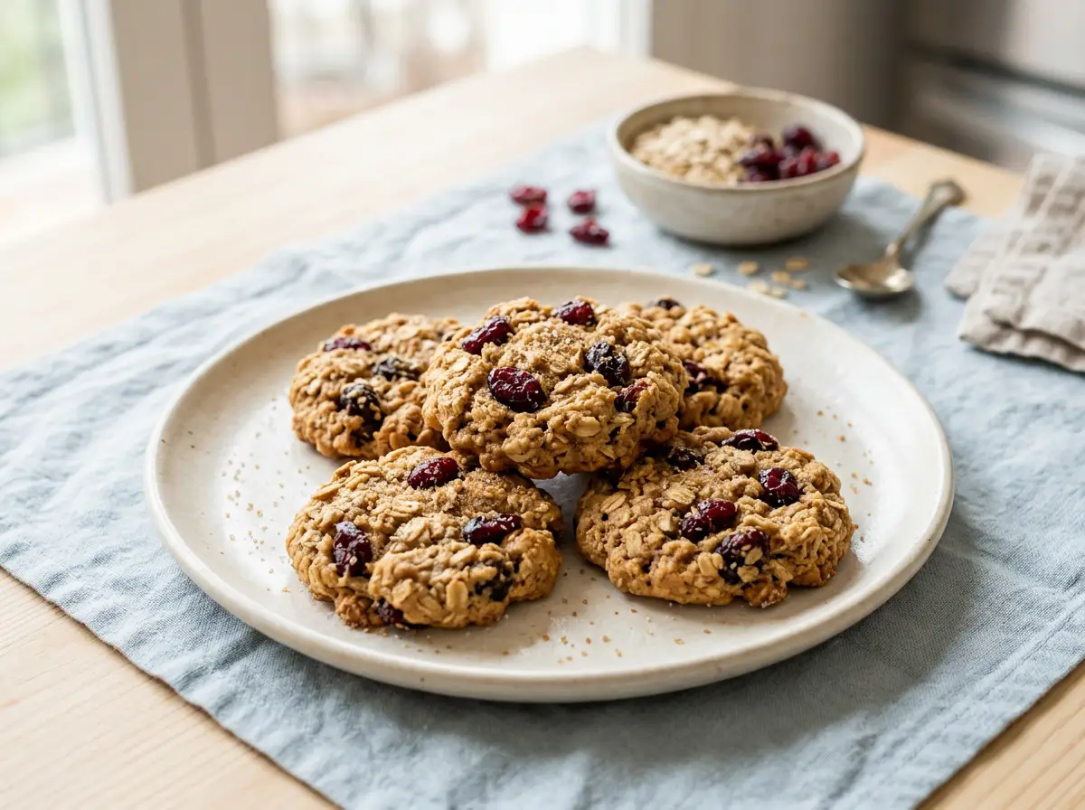 Galletas de avena y cranberry