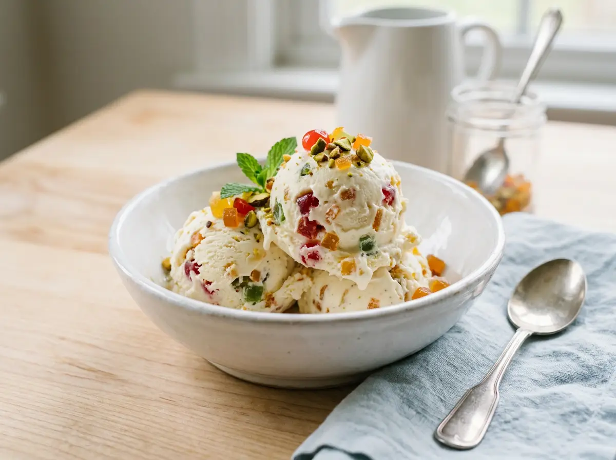 Helado de tutti frutti