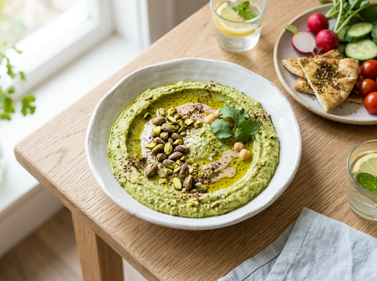Hummus de pistacho