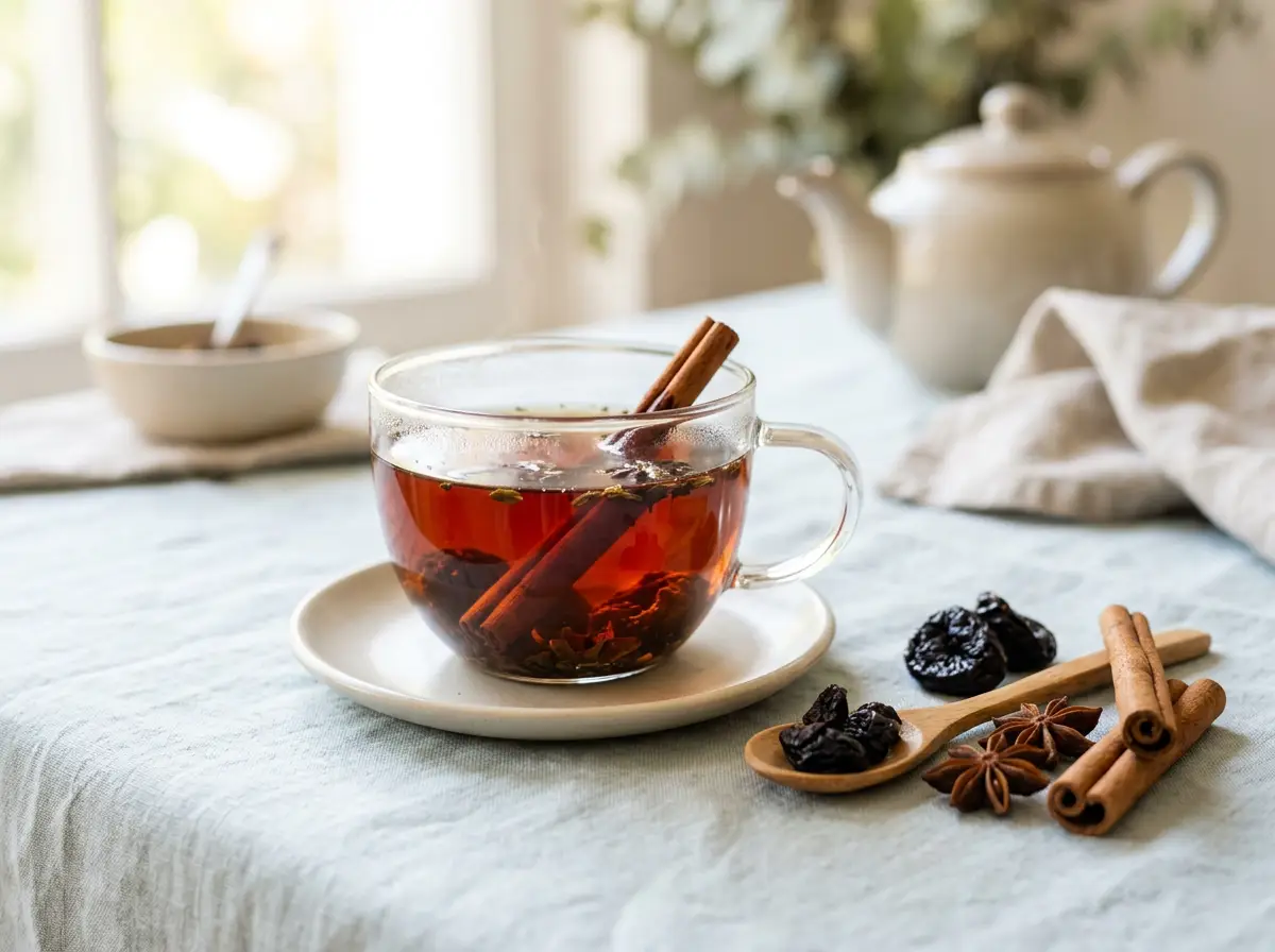 Té de ciruela y canela