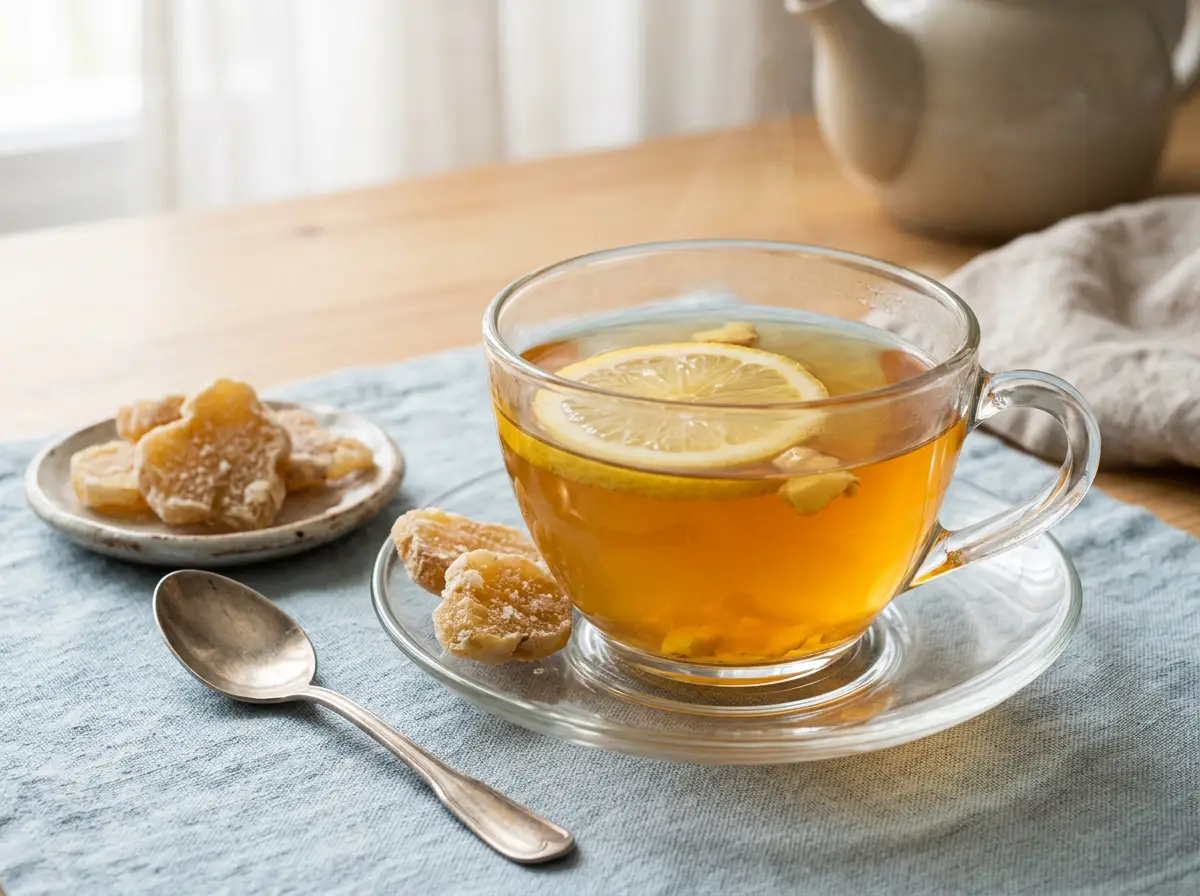 Té de jengibre y limón