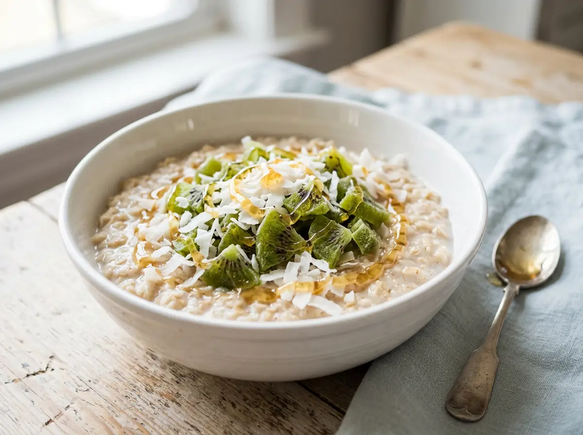 Topping de kiwi para avena