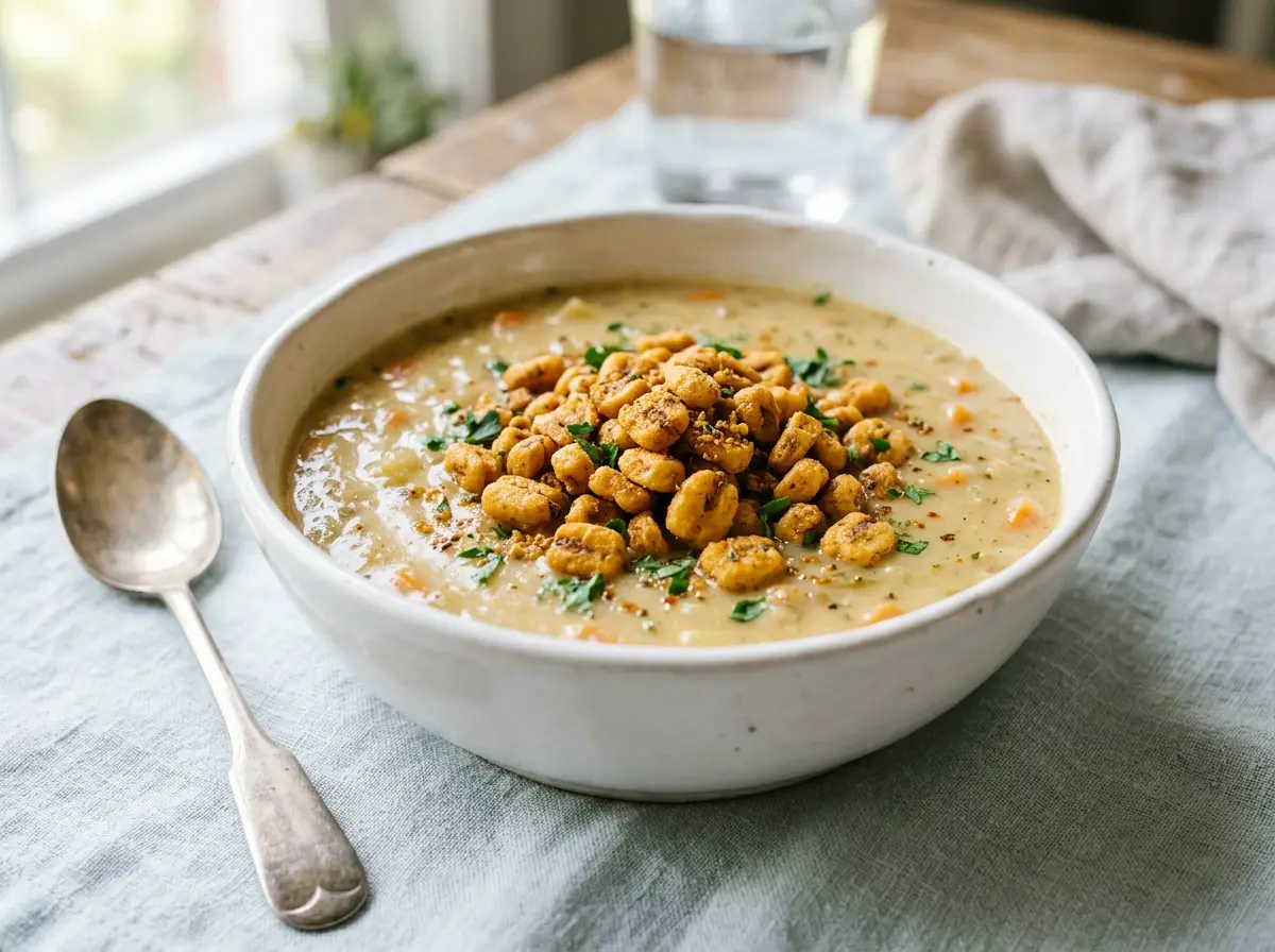 Topping para sopa de vegetales